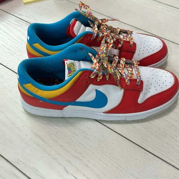 Nike dunks fruity pebbles worn very few times in good condition - Picture 3 of 8